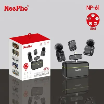 Neepho NP-61 Wireless Microphone For Type-C, iPhone &amp;amp;amp; Camera